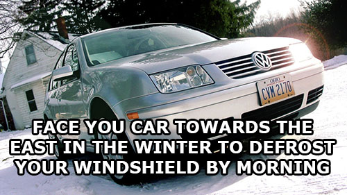 life-hack-cars-face-east-defrost-car-windshield